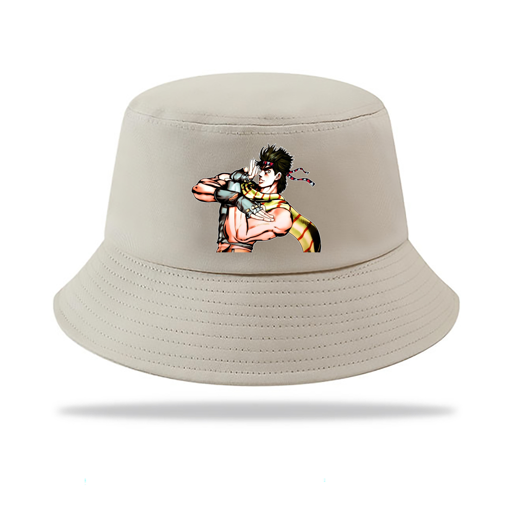 （画像用） ジョジョの奇妙な冒険 ジョセフ?ジョースター JoJo's Bizarre Adventure Joseph Joestar アウトドア日除けバケットハット